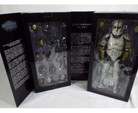 Sideshow Star Wars - a Sideshow Star Wars Militaries of Star wars figure entitled Clone Sergeant Phase 1 Armour 1:6 scale fig