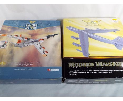 Corgi The Aviation Archive - two 1:144 scale boxed diecast models comprising Modern Warfare Boeing B-52H Stratofortress AA335