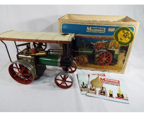 Mamod TE1A - a Steam Tractor with associated ephemera and funnel in original box 