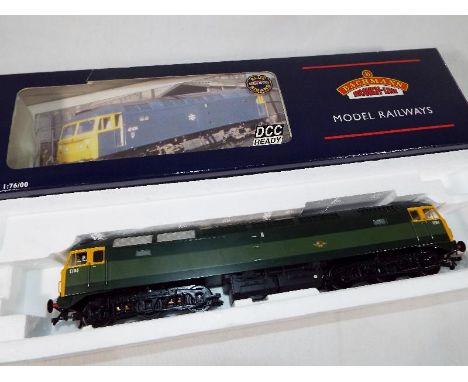 Model Railways - a Bachmann OO gauge model diesel electric class 47 Diesel two tone green, full yellow ends, 4 digit head cod