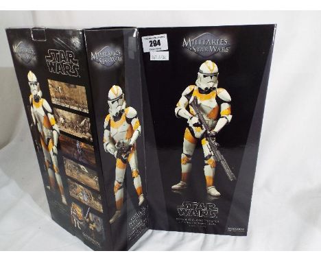 Sideshow Star Wars - a Sideshow Star Wars Militaries of Star Wars figure entitled Republic Clone Trooper 212TH Attack Battali