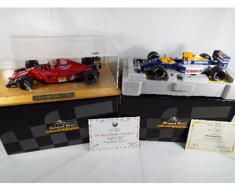 Danbury Mint Grand Prix classics - two diecast 1:18 scale models depicting a Williams-Renault FW14B replica 1992 German Grand