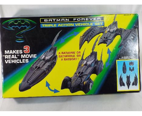 Batman - a rare Batman Forever Triple Action Vehicle Set by Kenner, mint in box - Est £50 - £80