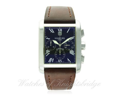 A GENTLEMAN'S STAINLESS STEEL RAYMOND WEIL DON GIOVANNI COSI GRANDE AUTOMATIC CHRONOGRAPH WRIST WATCH DATED 2005, REF. 4875 W