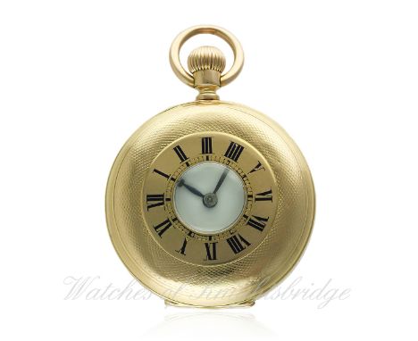 A LADIES 18K SOLID GOLD PATEK PHILIPPE HALF HUNTER POCKET WATCH CIRCA 1910, REF. 67120 MADE FOR A.CARASSALE MONTEVIDEO
D: Whi