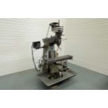 Bridgeport 'J' Type Turret Mill. Table Size: 42" x 9".