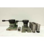 2 x 5C Collet Fixtures With Eleven 5C Collets.