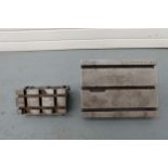 2 x Tee Slotted Adjustable Angle Plates. 1 x Size 15" x 11 1/2". 1 x Size 10" x 5".