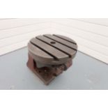 Tee Slotted Round Table on Tilting & Swivelling Base. Table Size: 12" Diamter. Work Face Height: 12