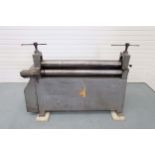 Barnes 4ft Powered Pyramid Sheet Metal Bending Rolls.