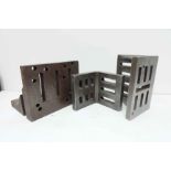3 x Angle Plates. 1 x 250 x 200 x 200mm. 1 x 9" x 7" x 6". 1 x 6" x 6" x 6".