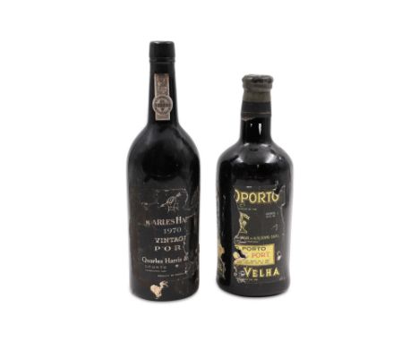 VINTAGE PORT, Royal Oporto 1970, 1 Btl (label damaged), together with Quarles Harris 1970, 1 Btl (label damaged)