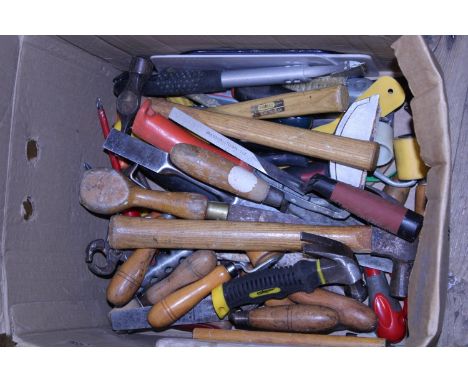 A box of woodworking related tools, shipping unavailable 