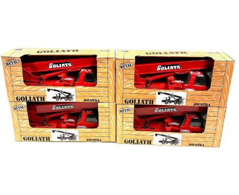 Compagnie Du Jouet Goliath Carrosserie Metal Truck x 4, SEE PICTURES, OLD TOY SHOP STOCK. (4)