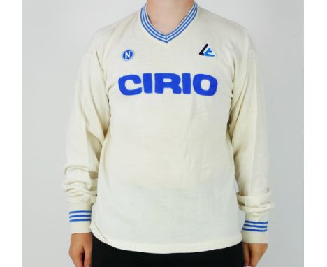 A Napoli Football Club 1984-85 season away shirt, bears the No. 6 for Moreno Ferrario.*SOLD WITH A LETTER OF CONFIRMATION STA