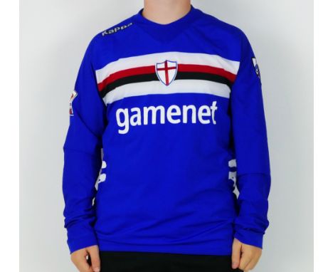 A Sampdoria 2011-12 home presentation shirt for Trevor Francis, bearing his surname and No. 9 to the back*SOLD WITH A LETTER 