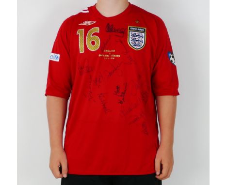 A Charity match shirt, England v. England Legends, played 23rd May 2006. Bears No. 16 to the back for Trevor Francis and sign