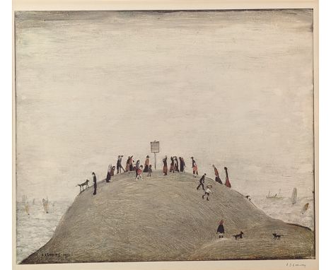Laurence Stephen Lowry RA (British, 1887-1976), The Notice Board, 1975, offset lithograph in colours, signed in pencil, Fine 