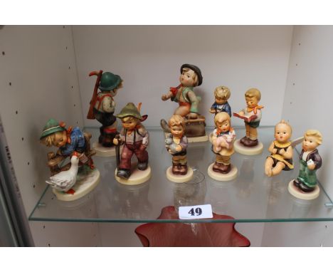 Collection of Goebel Figures inc. Boy with Rabbit, Bumble bee baby etc (10) 