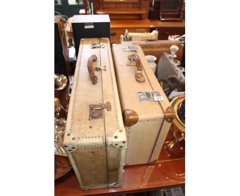 Vintage Globetrotter travelling case and another Case 