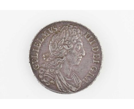 WILLIAM III; a silver crown 1696 (third bust breastplate).Condition Report: The coin does not appear to have been in a mount 