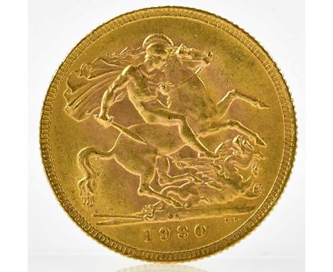 A George V full sovereign, 1930.Condition Report: Light wear to the coin.