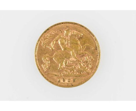 An Edward VII half sovereign, 1909.Condition Report: Light wear but good condition.