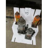 Lot of (4) Bottle Jacks