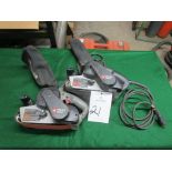 Lot of (2) Porter Cable 352VS 3" x 21" Belt Sanders