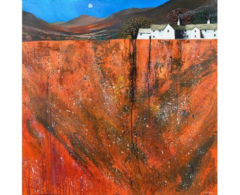 * NICK POTTER (BRITISH b. 1959), WILD COUNTRY mixed media on canvas, signed, titled versounframed, as intendedoverall size 92
