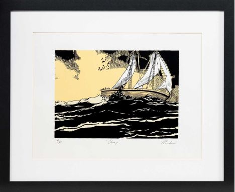 * DAVID MACH RA (SCOTTISH b. 1956), CHOP artist's proof woodblock print on paper, signed, titled and inscribed 'A/P'mounted, 