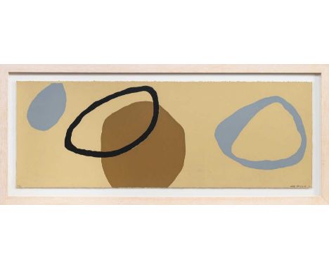 * HETTY HAXWORTH (SCOTTISH b. 1971), YELLOW PEBBLE  limited edition screenprint on paper, signed, numbered 2/30 and dated '03