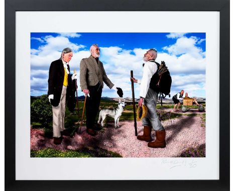 * RON O'DONNELL, BONJOUR MONSIEUR BYRNE limited edition giclee print on paper, signed and numbered 1/20mounted, framed and un