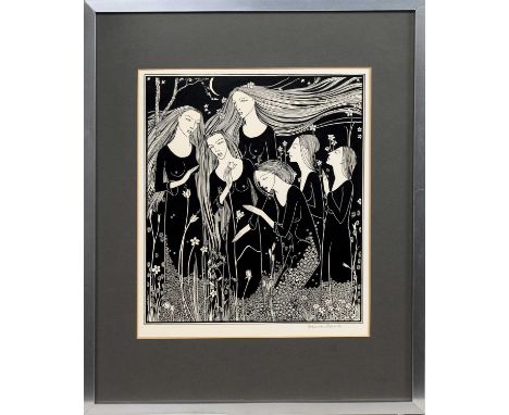 * HANNAH FRANK (SCOTTISH 1908 - 2008), GARDEN (1932) lithograph on paper, signed in pencilmounted, framed and under glassimag