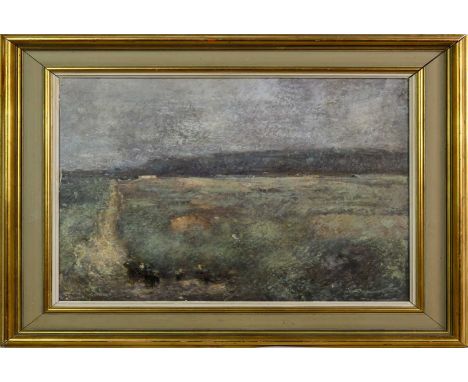 * JOHN HALLIDAY (SCOTTISH 1933 - 2021), OLIVE GROVES, LUCERA  oil on canvas, signed, titled and dated 1965 versoframed image 