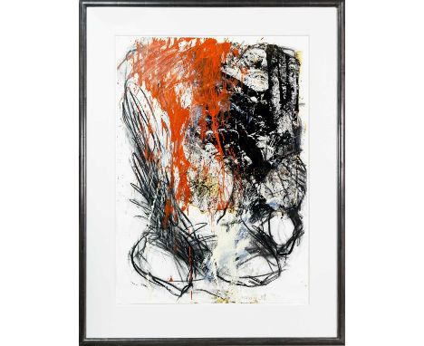 * IAN MCKEEVER RA (BRITISH b. 1946),  UNTITLED mixed media on paper, signed and dated '86mounted, framed and under glassimage