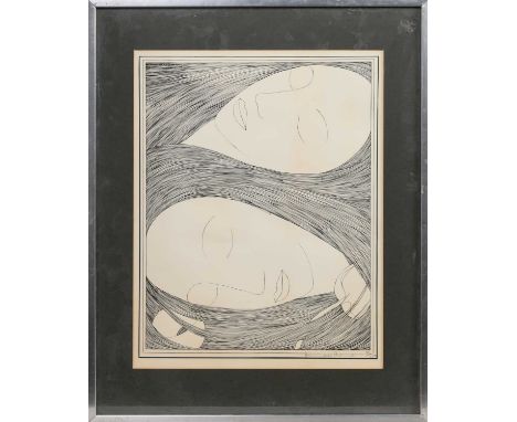 * HANNAH FRANK (SCOTTISH 1908 - 2008), DREAM lithograph on paper, signed in pencil and numbered 80/250,mounted, framed and un