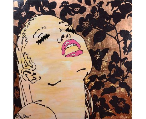 * LOUISE DEAR (BRITISH b. 1960),  DO YOU FEEL IT (AUTUMN LEAVES) mixed media on aluminium, signed, titled versounframed, as i