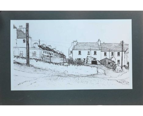 * FRANCES WALKER CBE RSA RSW (SCOTTISH b. 1930) UNTITLED lithograph on papermounted and unframed, together with two unframed 