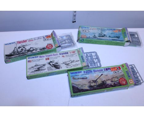 Four assorted Skywave military model kits 