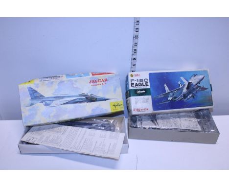 A Hasegawa and Hellier aircraft model kits, (boxed as new) 