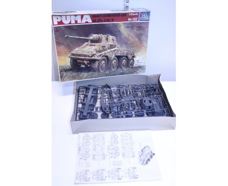 A Italeri 1:35 scale Puma Army Car model kit (boxed as new) 