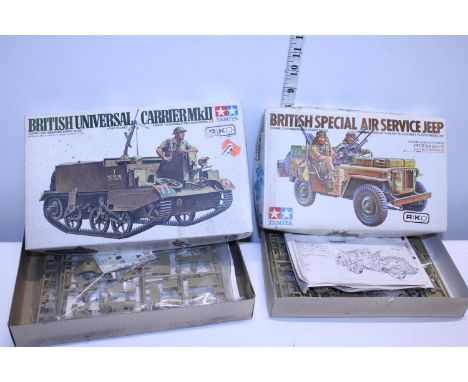 Two boxed Tamiya military model kits, (boxed as new) 