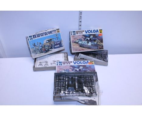 Three Fujimi military model kits, (boxed as new) 