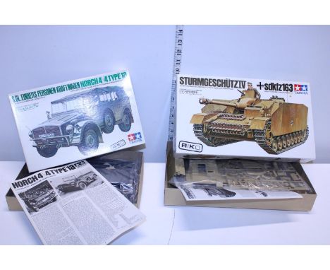 Two boxed Tamiya military model kits, (boxed as new) 
