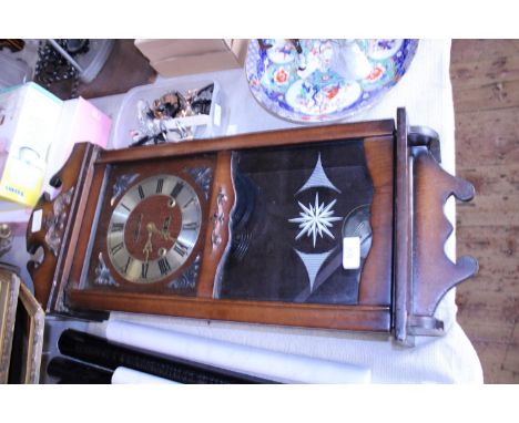 A president 31 day wall clock with key and pendulum. No shipping. 