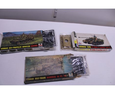 Three Esci military model kits, (boxed as new) 