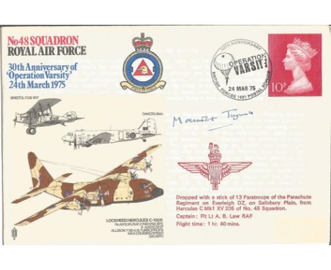 RAF flown cover No. 48 Squadron Royal Air Force - 30th Anniversary of Operation Varsity, 24th March 1975. Aircraft illustrate