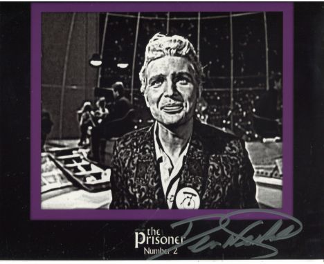 THE PRISONER cult TV series 8x10 photo signed by actor Derren Nesbitt who played No2. Good Condition. All autographed items a