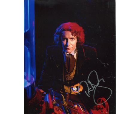 DOCTOR WHO 8x10 scene photo signed by actor Paul McGann as the Time Lord himself. Good Condition. All autographed items are g